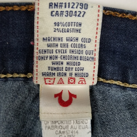 True Religion Casey Super Skinny Low Rise Ankle Length Jeans Women's Size 26 - Picture 11 of 15